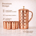 CopperHome Copper Water Jug Set (5 Pieces)